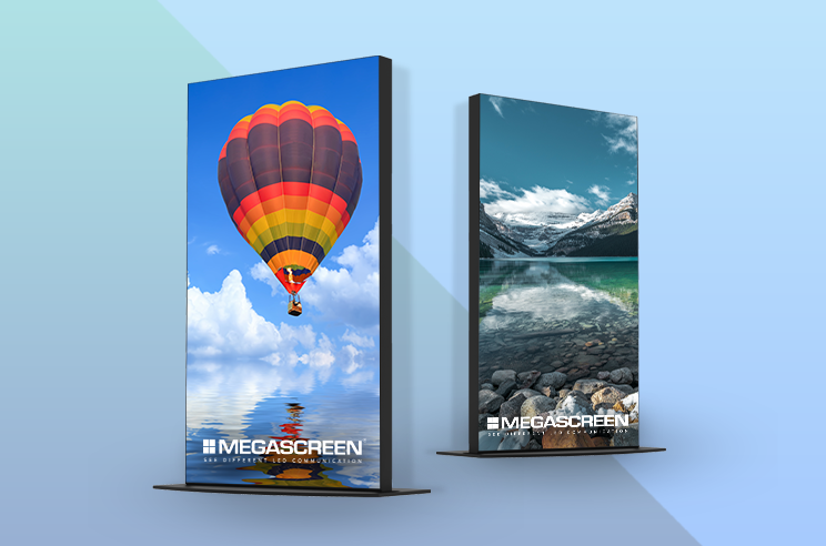 schermo a led digitale per esposizione totem